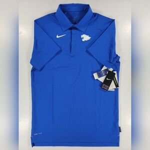 NEW Nike On-Field Dri-Fit Kentucky Wildcats UK Men's Small Blue Snap Polo NWT